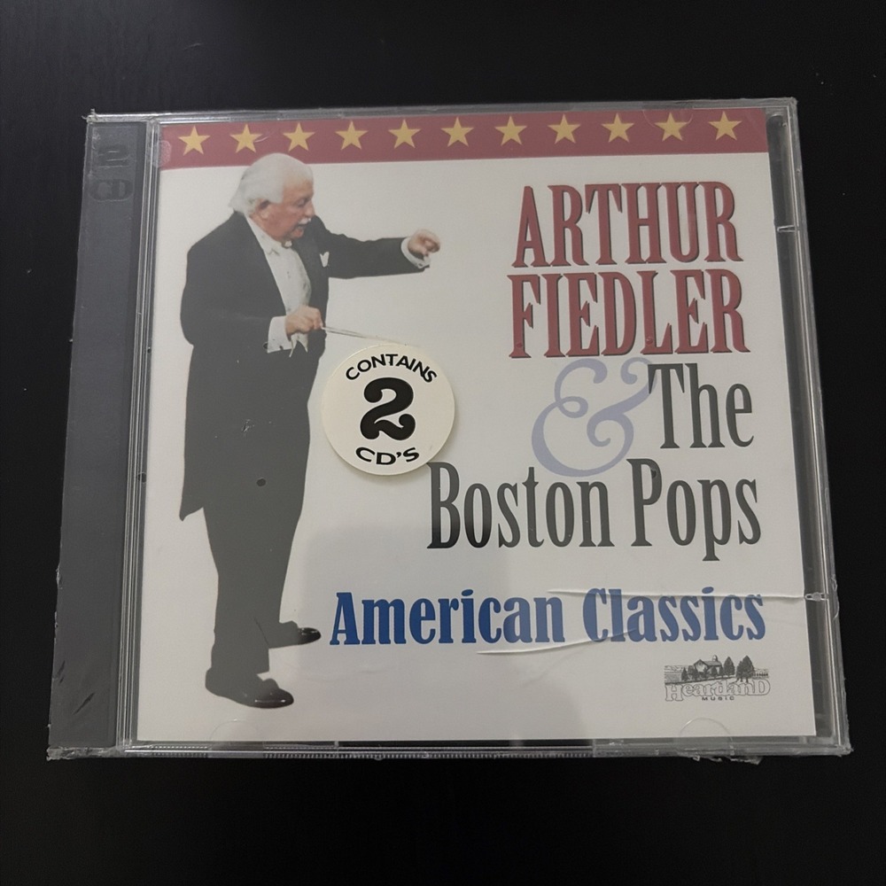Arthur Fielder & The Boston Pops American Classics CD 2 Disc Set New Sealed